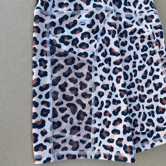 Fabletics Cheetah PowerHold High-Waisted On-The-Go Shorts - Picture 7 of 12